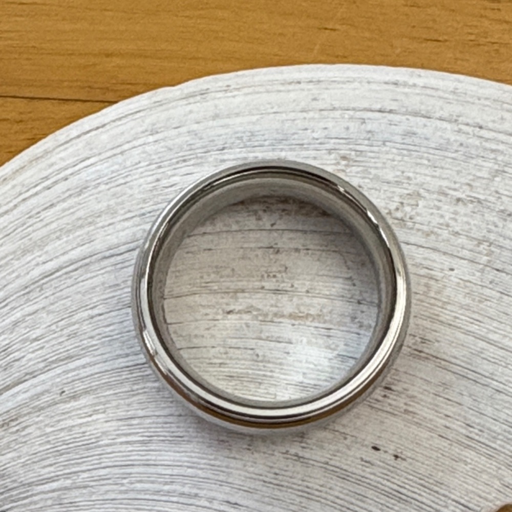 Classic Stainless Steel Wedding Band Men's Size 12.5 comfort band - Picture 7 of 9